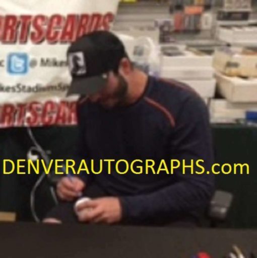 Chad Bettis Autographed/Signed Colorado Rockies OML Baseball K Cancer JSA 20134