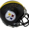 Santonio Holmes Signed Pittsburgh Steelers Mini Helmet In Gold JSA 20188