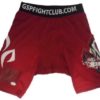 GEORGES ST PIERRE AUTOGRAPHED/SIGNED MMA UFC RED RUSH TRUNKS 20197 JSA