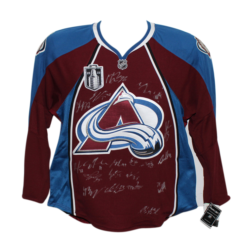 Colorado Avalanche Team Signed Burgandy Reebok 50 Jersey 20 Sigs BAS –  Denver Autographs