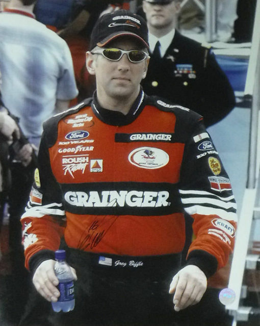 GREG BIFFLE AUTOGRAPHED/SIGNED 16X20 PHOTO "GRAINGER" NASCAR 20329