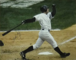 BUBBA CROSBY AUTOGRAPHED/SIGNED NEW YORK YANKEES 16X20 PHOTO BATTING 20348