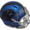 Luke Kuechly Autographed/Signed Carolina Panthers Blaze Mini Helmet BAS 20506