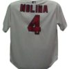 Yadier Molina Autographed St Louis Cardinals Majestic White Replica Jersey 20521