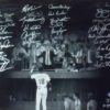 1986 World Champion New York Mets Team Signed 16x20 Photo 28 Sigs STE 20657
