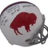 O.J. Simpson Autographed Buffalo Bills Replica TB Helmet Stat JSA