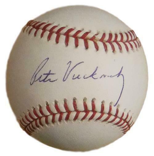 Pete Vuckovich Autographed/Signed Milwaukee Brewers OML Baseball BAS 20899