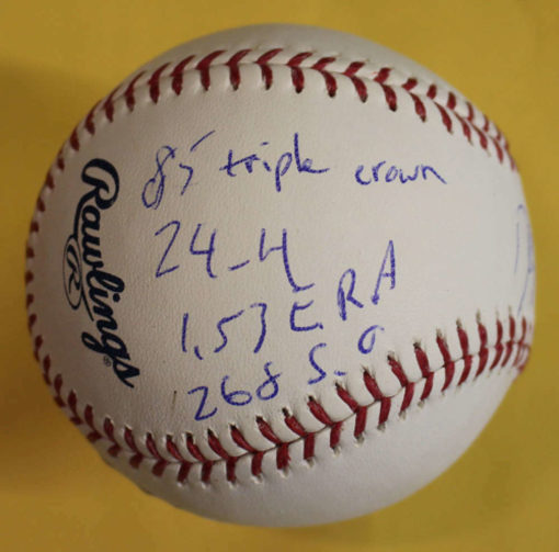 Dwight Gooden Autographed New Yorks Mets OML Baseball 4 INSC JSA 21035