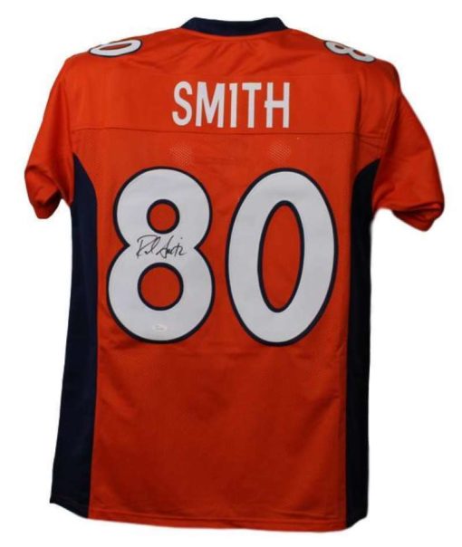 Rod Smith Autographed/Signed Denver Broncos XL Orange Jersey JSA 21068