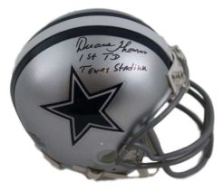 Duane Thomas Signed Dallas Cowboys Mini Helmet 1st TD Texas Stadium SGC 21070