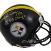 MIKE WAGNER AUTOGRAPHED/SIGNED PITTSBURGH STEELERS MINI HELMET 21072 SGC