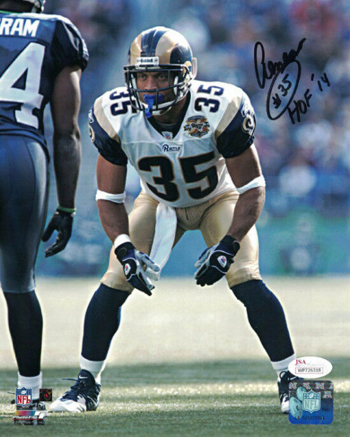 AENEAS WILLIAMS AUTOGRAPHED/SIGNED ST LOUIS RAMS 8X10 PHOTO HOF 21080 JSA