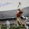 DWIGHT CLARK AUTOGRAPHED/SIGNED SAN FRANCISCO 49ERS 16X20 PHOTO CATCH 21122 BAS