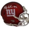 Michael Strahan Autographed New York Giants Blaze Mini Helmet JSA 21182