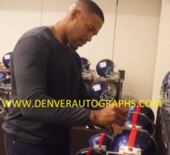 MICHAEL STRAHAN AUTOGRAPHED/SIGNED NEW YORK GIANTS REPLICA HELMET 21184 JSA