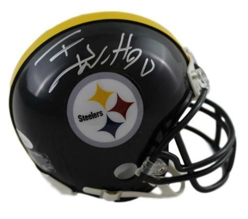TJ Watt Autographed/Signed Pittsburgh Steelers Riddell Mini Helmet JSA 21215
