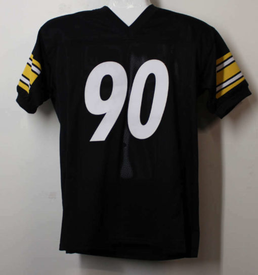 TJ Watt Autographed Pittsburgh Steelers Size XL Black Jersey JSA 21216