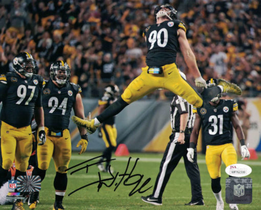TJ Watt Autographed/Signed Pittsburgh Steelers 8x10 Photo JSA 21220 PF