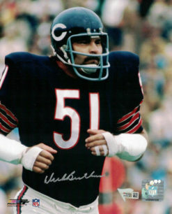 Dick Butkus Autographed/Signed Chicago Bears 8x10 Photo FAN 21227 PF