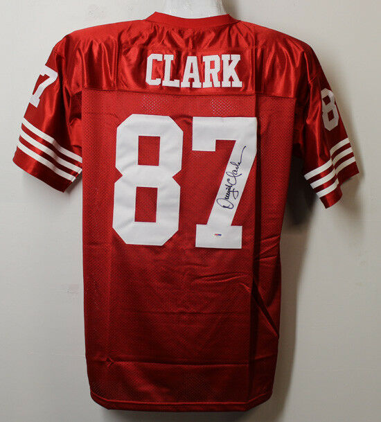 dwight clark autographed jersey
