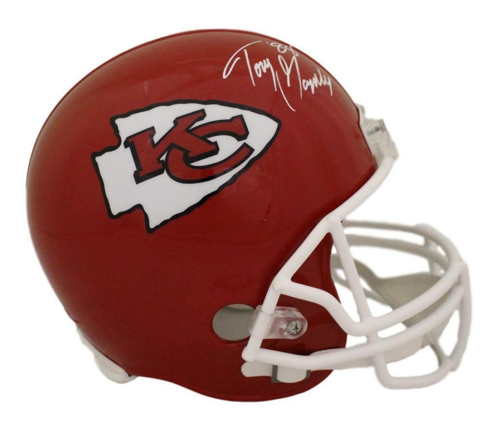 Tony Gonzalez Autographed/Signed Kansas City Chiefs Replica Helmet JSA