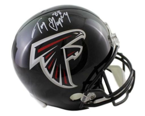 Tony Gonzalez Autographed/Signed Atlanta Falcons Replica Helmet JSA 21300