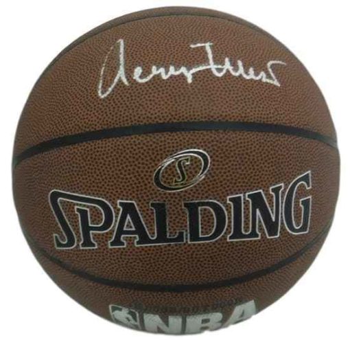 Jerry West Autographed/Signed Los Angeles Lakers Spalding Basketball BAS 21399