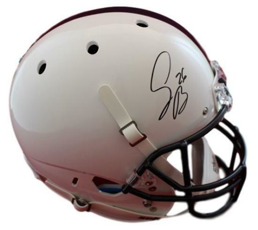Saquon Barkley Autographed/Signed Penn State Schutt Replica Helmet JSA 21439