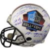 Hall of Fame NFL Signed Proline Helmet 18 Sigs Sanders Rice Faulk BAS 21497