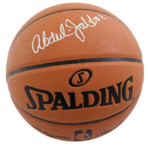 Kareem Abdul-Jabbar Autographed Los Angeles Lakers Spalding Basketball BAS 21516