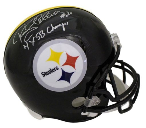 Rocky Bleier Signed Pittsburgh Steelers Replica Helmet 4x SB Champs JSA 21543