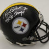 Rocky Bleier Signed Pittsburgh Steelers Mini Helmet 4x SB Champs JSA 21544