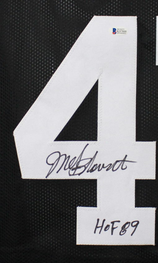 Mel Blount Autographed Pittsburgh Steelers Size XL Black Jersey HOF BAS 21546