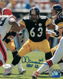 Dermontti Dawson Autographed/Signed Pittsburgh Steelers 8x10 Photo JSA 21568