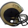 Marshall Faulk Autographed/Signed St Louis Rams Replica Helmet JSA 21576