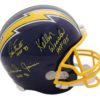 San Diego Chargers Triplets Signed Replica Helmet Winslow Fouts Joiner JSA 21577