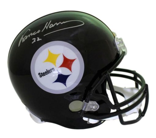 Franco Harris Autographed/Signed Pittsburgh Steelers Replica Helmet JSA 21593