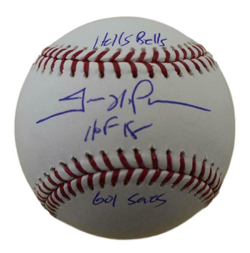 Trevor Hoffman Autographed San Diego Padres OML Baseball 3 Insc JSA 21600