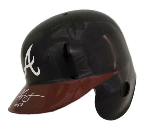 Chipper Jones Autographed Atlanta Braves Replica Batting Helmet HOF BAS 21614