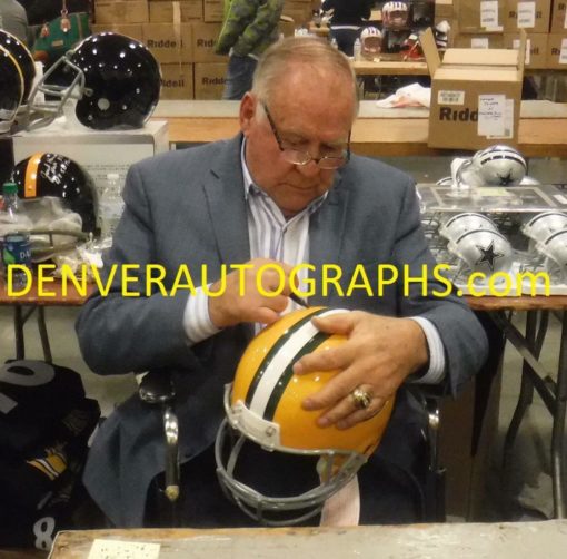 Jerry Kramer Autographed/Signed Green Bay Packers Replica Helmet HOF JSA 21622