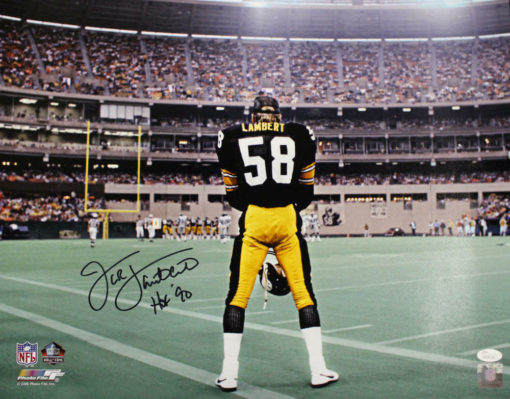 Jack Lambert Autographed/Signed Pittsburgh Steelers 16x20 Photo HOF JSA 21623