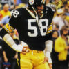 Jack Lambert Autographed Pittsburgh Steelers SB XIII 16x20 Photo JSA 21624 PF