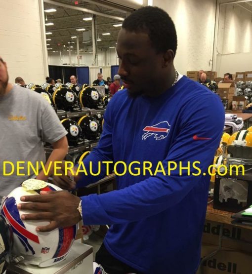 LeSean McCoy Autographed/Signed Buffalo Bills Replica Helmet JSA 21632