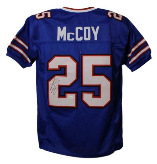 LeSean McCoy Autographed/Signed Buffalo Bills XL Blue Jersey JSA 21633