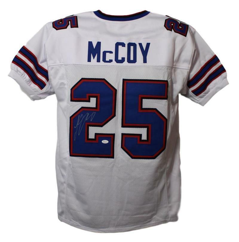 LeSean McCoy Autographed/Signed Buffalo Bills XL White Jersey JSA 21634