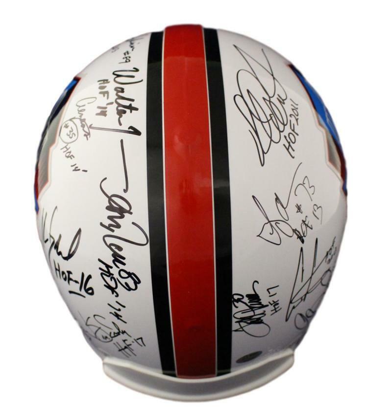Hall of Fame NFL Signed Proline Helmet 20 Sigs Carter Dungy Strahan BAS