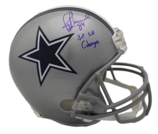 Jay Novacek Autographed/Signed Dallas Cowboys Replica Helmet 3x Champ JSA 21648
