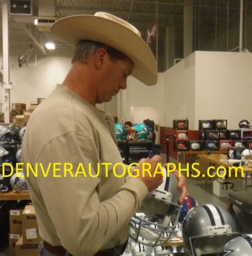 Jay Novacek Autographed/Signed Dallas Cowboys Replica Helmet 3x Champ JSA 21648