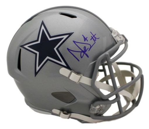 Dak Prescott Autographed Dallas Cowboys Full Size Speed Replica Helmet JSA 21650