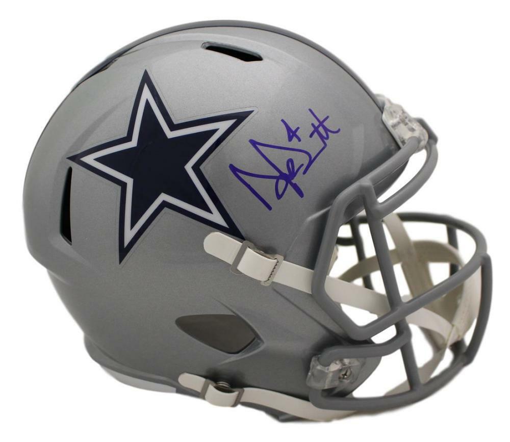 Dak Prescott Autographed Dallas Cowboys Full Size Speed Replica Helmet